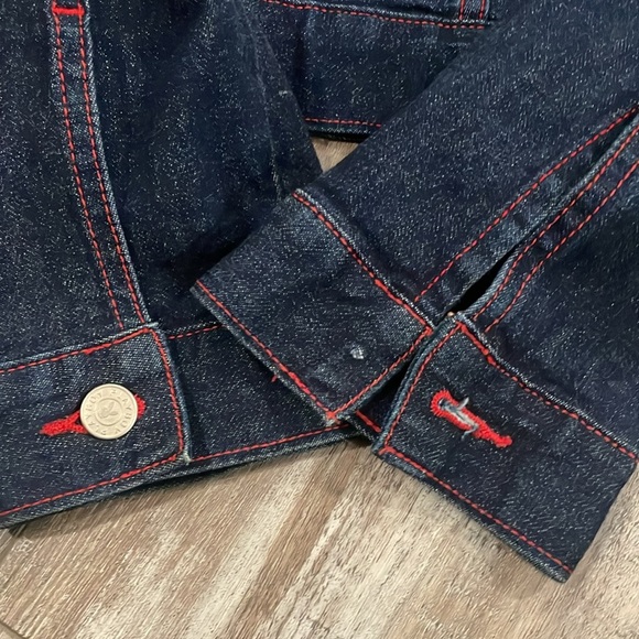 Vintage Playboy Bunny Denim Jacket Pink Glittery Bunny Logo Women's M - Picture 3 of 10